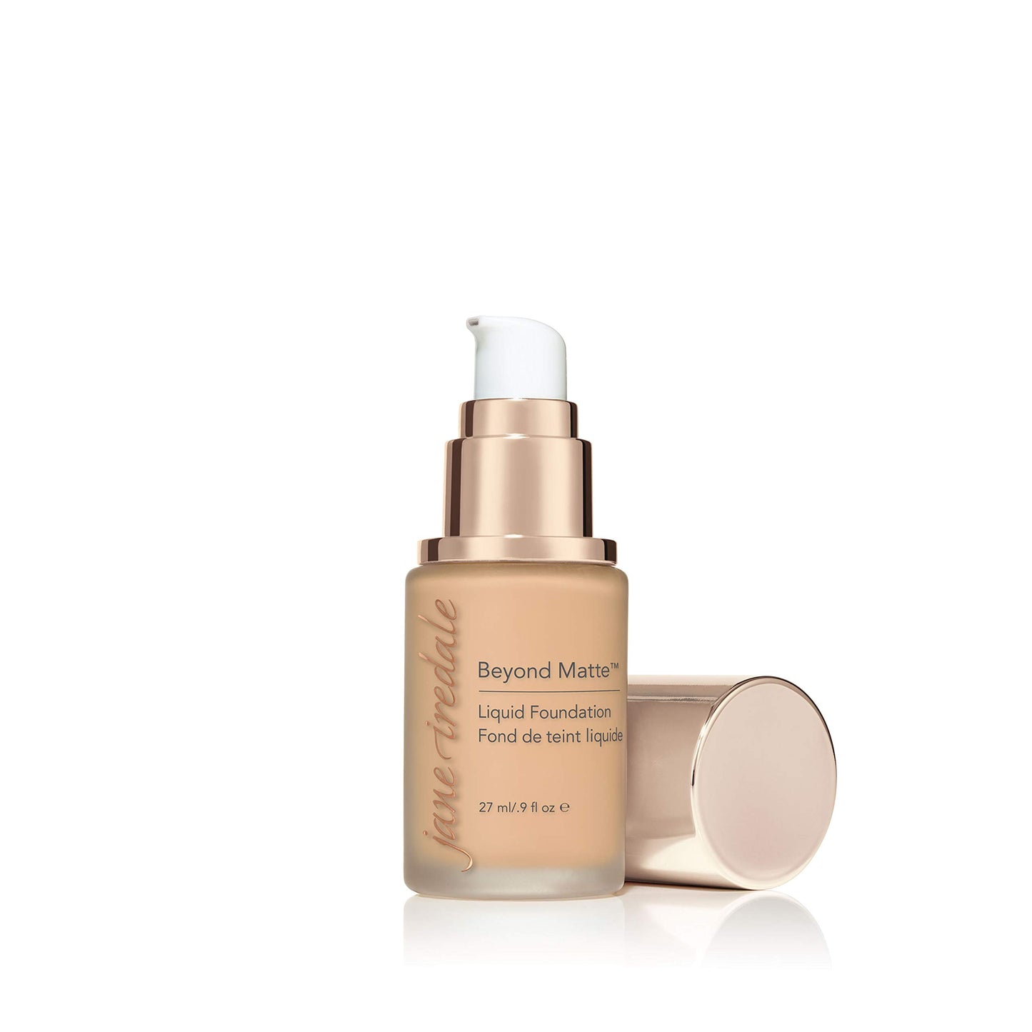 Jane Iredale Beyond Matte 3-in-1 Liquid Foundation, Long-wear, Buildable Coverage, Vegan, Clean, Cruelty Free, Semi Matte Finish