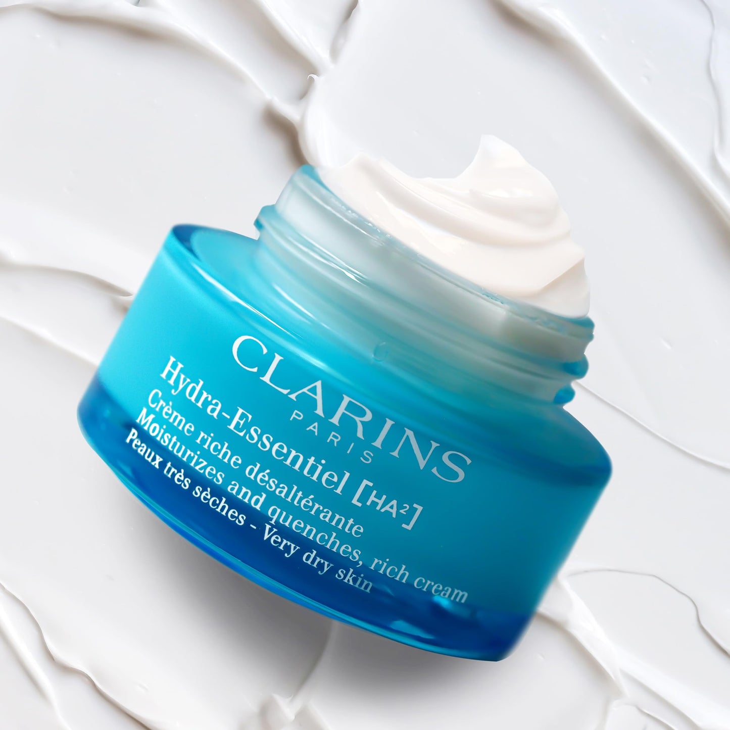 Clarins NEW Hydra-Essentiel Cream|Intensely Hydrating Moisturizer|60 Seconds to Plumper Skin*|Nourishes and Dose Hyaluronic Ounces