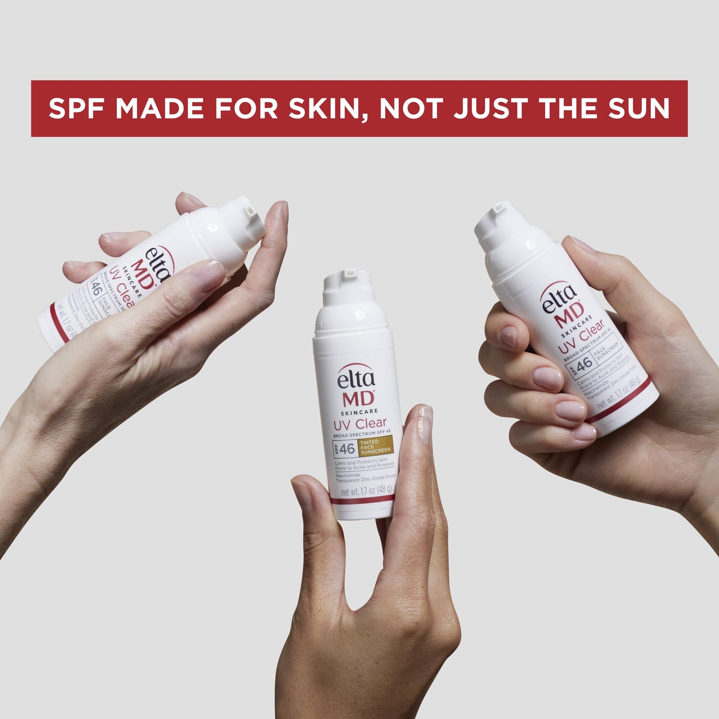 EltaMD UV Active 100% Mineral Sunscreen with Zinc Oxide, Water Resistant Sunscreen SPF 50+ Up to 80 Minutes, Oil Free SPF for Face and Body, 3.0 oz Tube