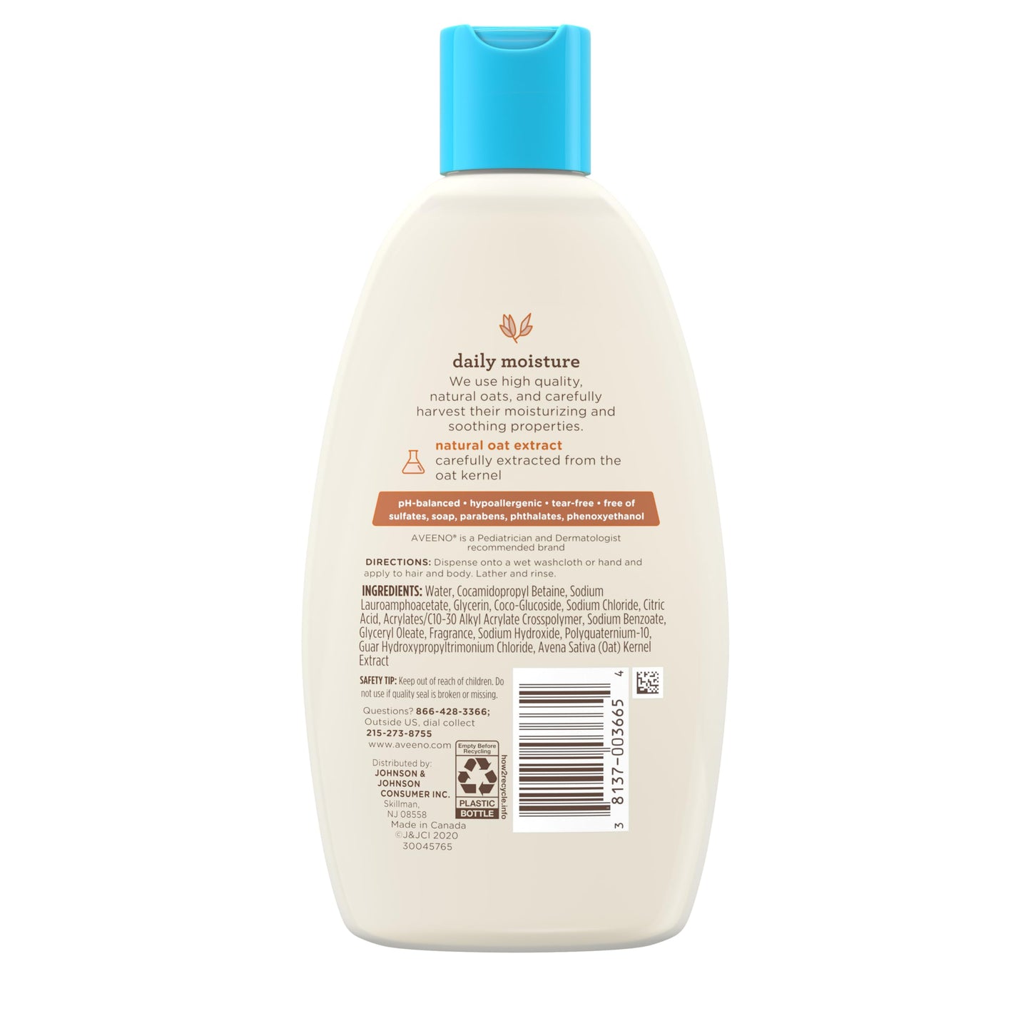 Aveeno Baby Wash & Shampoo For Hair & Body, Tear-Free, Fresh, 8 Oz