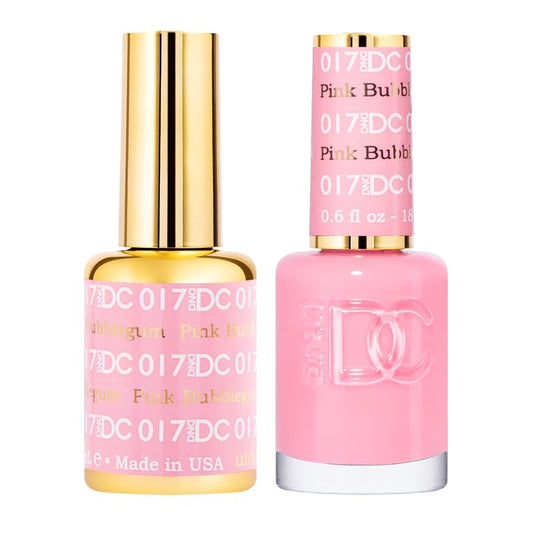 DND DC Gel Polish Set - Pink Collection | UV/LED Gel & Air Dry Nail Lacquer Duo, 0.5 Fl Oz Each