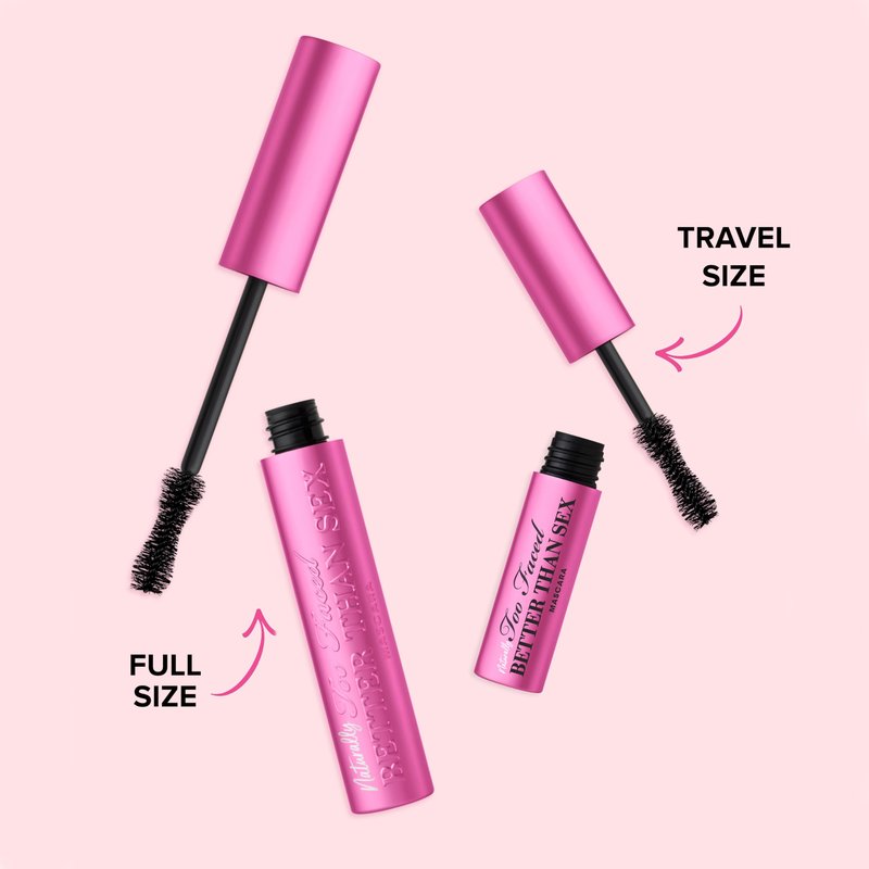 Too Faced Naturally Better Than Sex Mascara | Volumizing, Nourishing, Curling + Safe for Sensitive Eyes, 0.16 Fl Oz