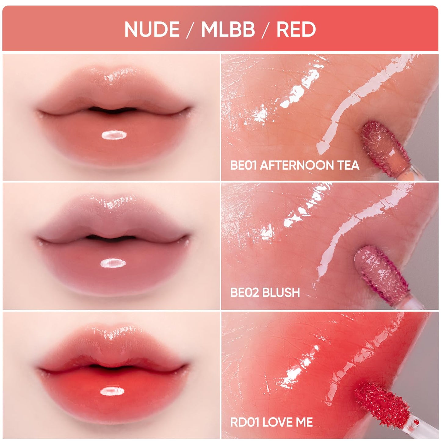 BANILA CO Dew Glow Tint | Hydrating Lip Tint with Dewy Gloss Finish | Lightweight Tint for Moisture-Rich, Naturally Plumped Lips (3.8g / 0.13 oz), BE02 Blush