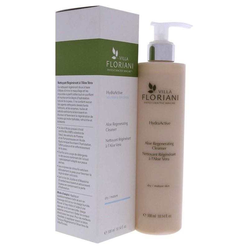 Villa Floriani Regenerating Cleanser - Aloe Infused Facial Cleanser | 10.14 oz