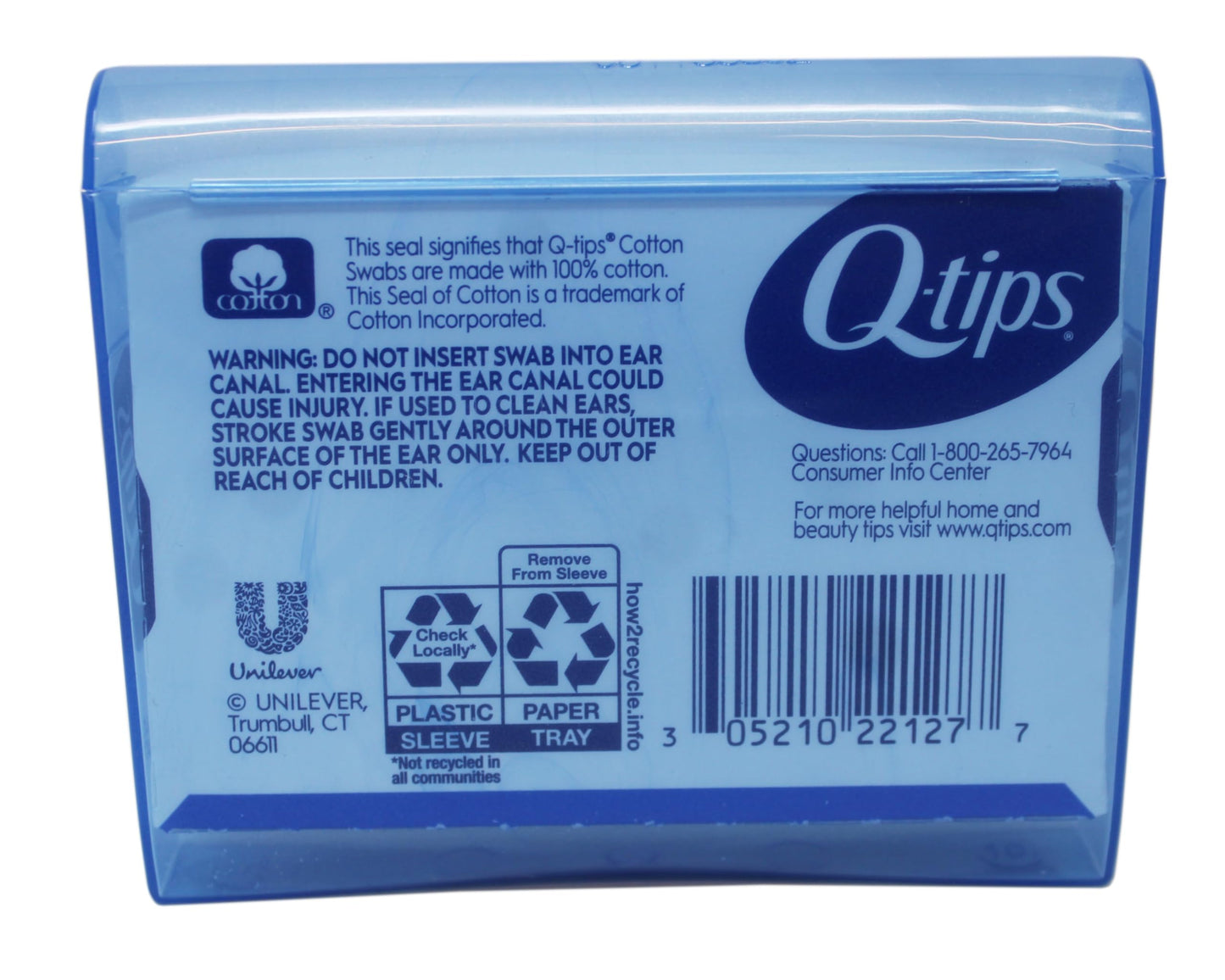 Q-Tips Cotton Swabs - Travel Q-Tips for Beauty, Makeup, Nails and More, Perfect for On the Go, 30 Count - 16 Pack