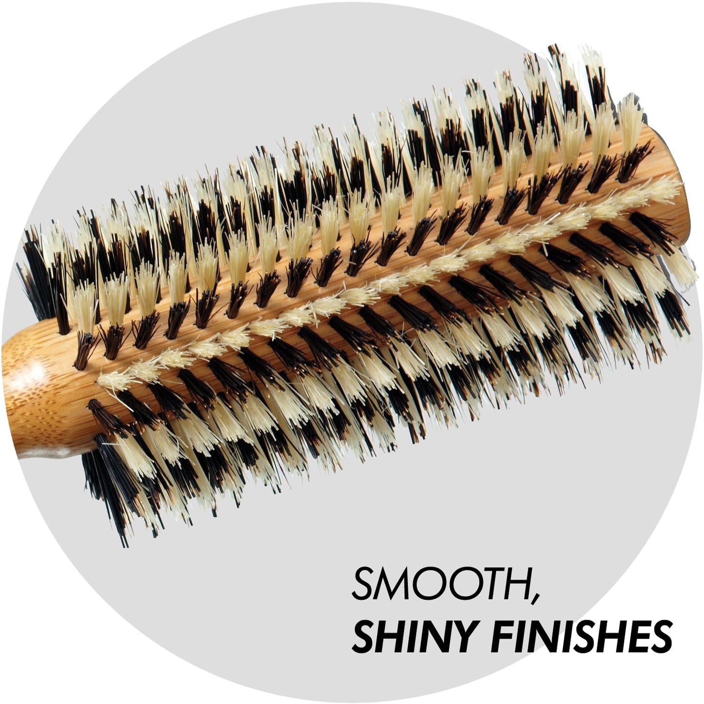 Sam Villa Signature Series Nylon & Boar Bristle Hair Brush Round Styling Brush