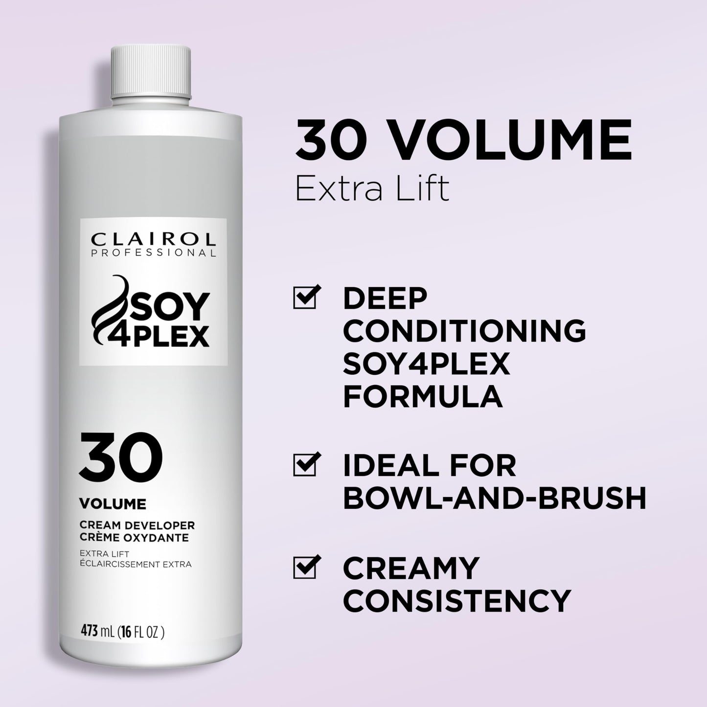 Clairol Professional Crème Permanente 30 volume Hair Developer, 16 oz. - Packaging May Vary