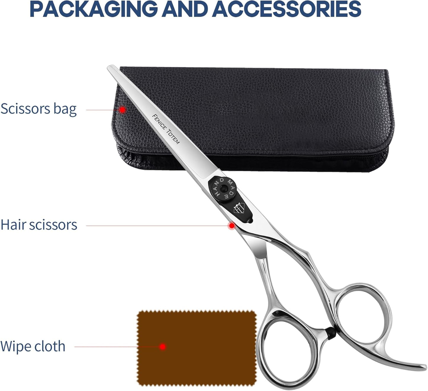 Professional Hair Cutting Scissors - 6.0 Inch | Ideal for All Hair Types