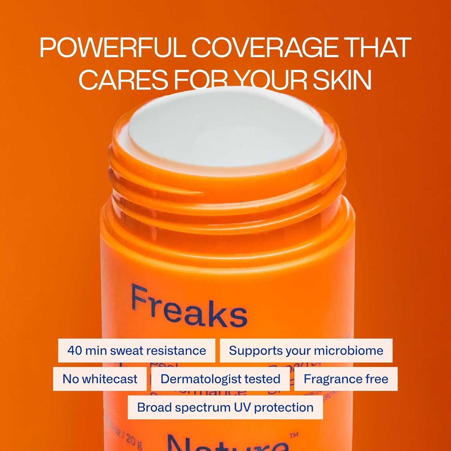 Freaks of Nature Sun Stick SPF 50 - 100% Mineral Sunscreen | Lightweight, Eco-Friendly, Reef-Safe | 0.70 oz