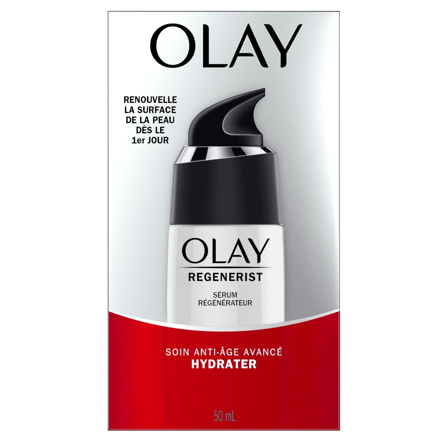 Olay Serum, Regenerist Light Gel Face Mousturizer, Anti-Aging, Anti-Wrinkle, Hydrating, Firming, Smoothening, Improves Fine Lines and Elasticity - Amino Peptide Complex, 1.7 oz