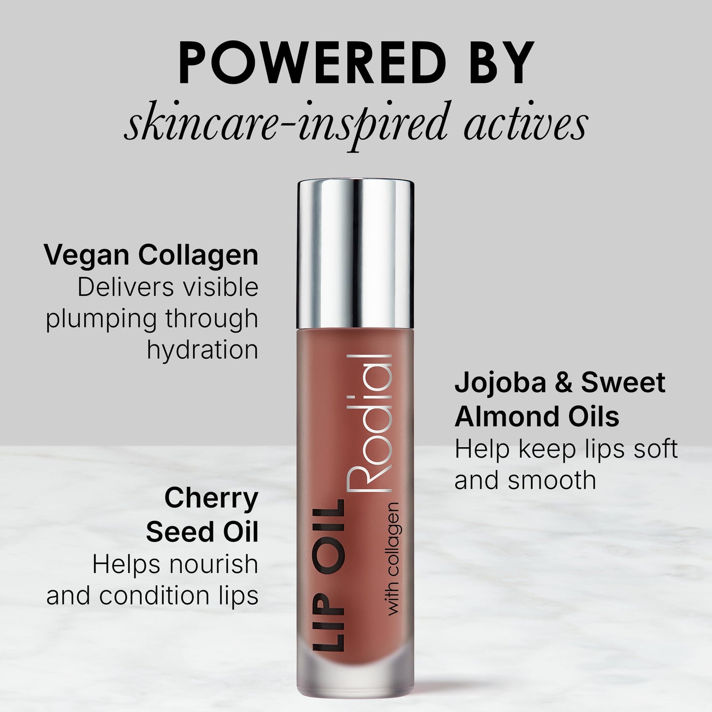 Rodial Plumping Collagen Lip Oil Wild Plum 0.13fl.oz, Vegan Collagen-Infused Lip Oil with Macadamia and Jojoba Oil, Deep Hydration for Fuller-Looking Pout, Ultra-Nourishing Formula for Silky Lips