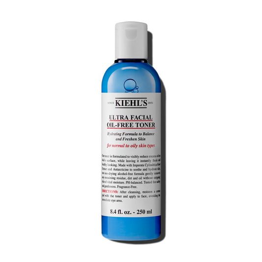 Kiehl's Ultra Facial Oil-Free Toner, Soothing & Hydrating Face Toner for Oily to Normal Skin, Reduces Excess Oil, Non-Drying, Alcohol-Free, pH-Balanced, Paraben-Free, Fragrance-Free - 8.4 fl oz