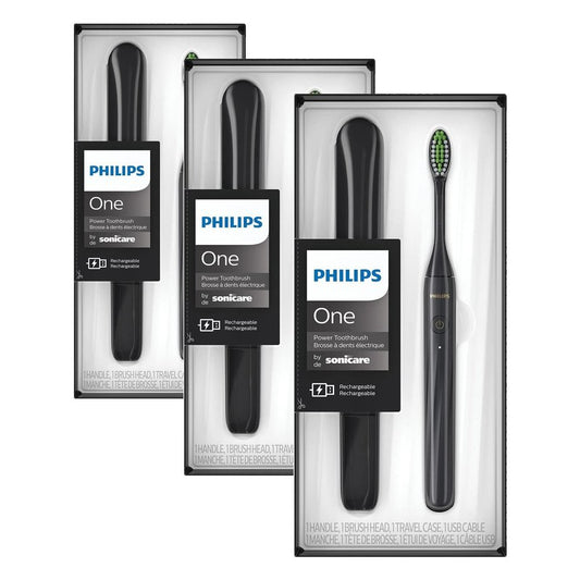 Philips Sonicare by Sonicare Rechargeable Toothbrush,Shadow,HY1200/26,(Pack of 3)