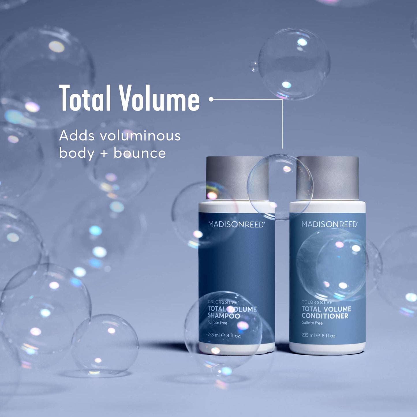Madison Reed ColorSolve Total Volume Shampoo – Sulfate-Free Volumizing Shampoo for Fine & Thin Color-Treated Hair, Adds Body, Lift & Bounce Without Weighing Hair Down, 8 Fl Oz