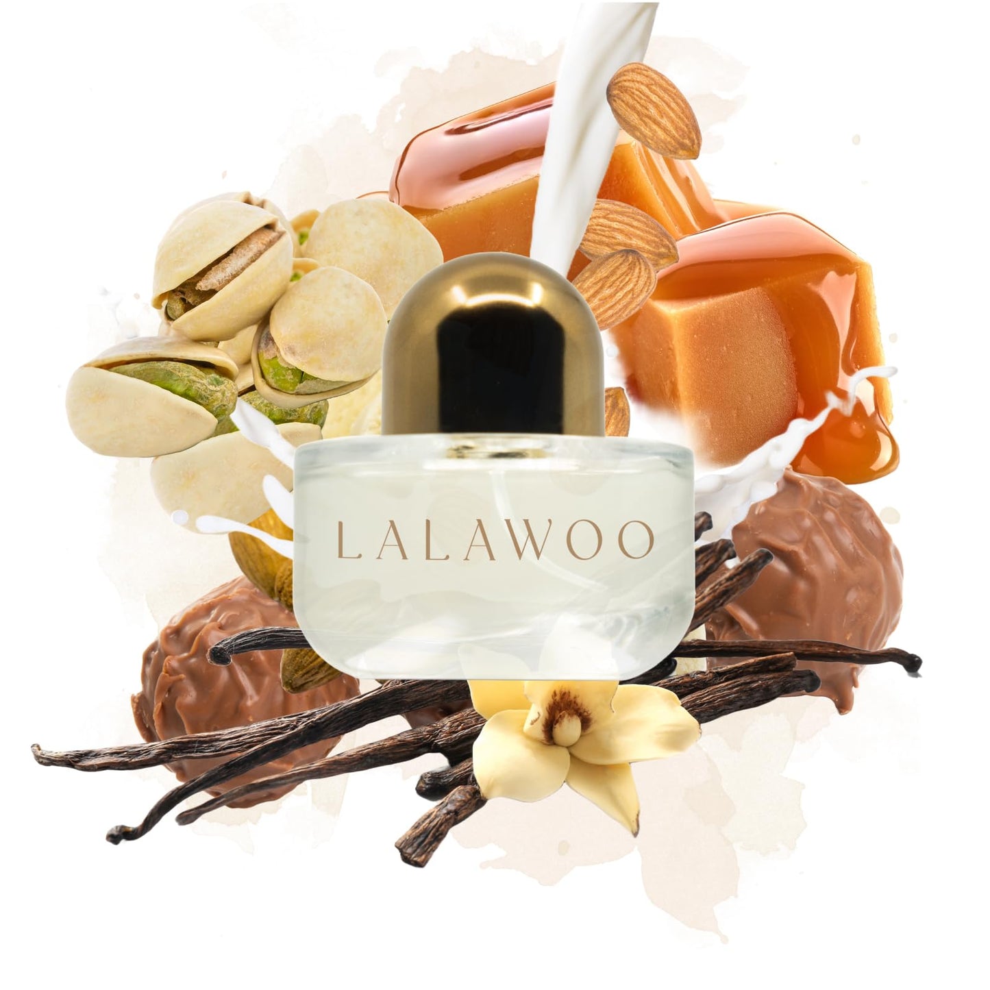 DefineMe Lalawoo Perfume, 1.7 fl oz, Gourmand Fragrance with Pistachio, Vanilla & Caramel Notes, Perfumes for Women