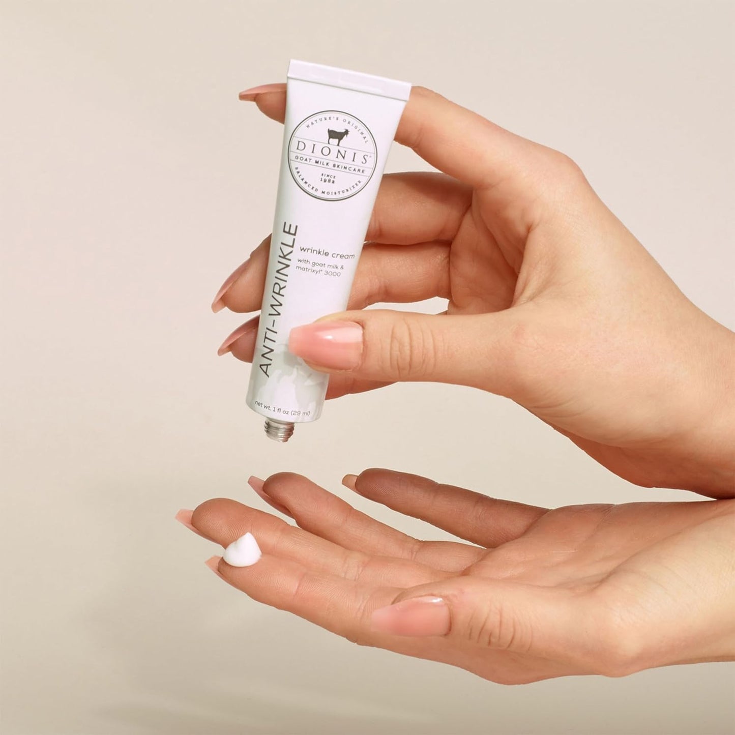 Dionis Goat Milk Anti-Wrinkle Cream - Matrixyl 3000 Formula for Fine Lines | 1 fl oz, Day & Night Use