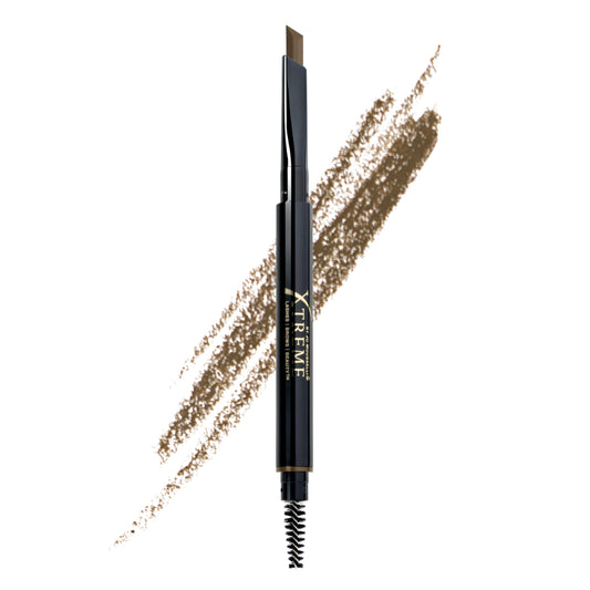 Xtreme Lashes Arch Defining Brow Pencil, Light Brown, Waterproof, Smudge-Proof, Long-Lasting Makeup, Vegan, Angled Tip Eyebrow Pencil with Spoolie Brush