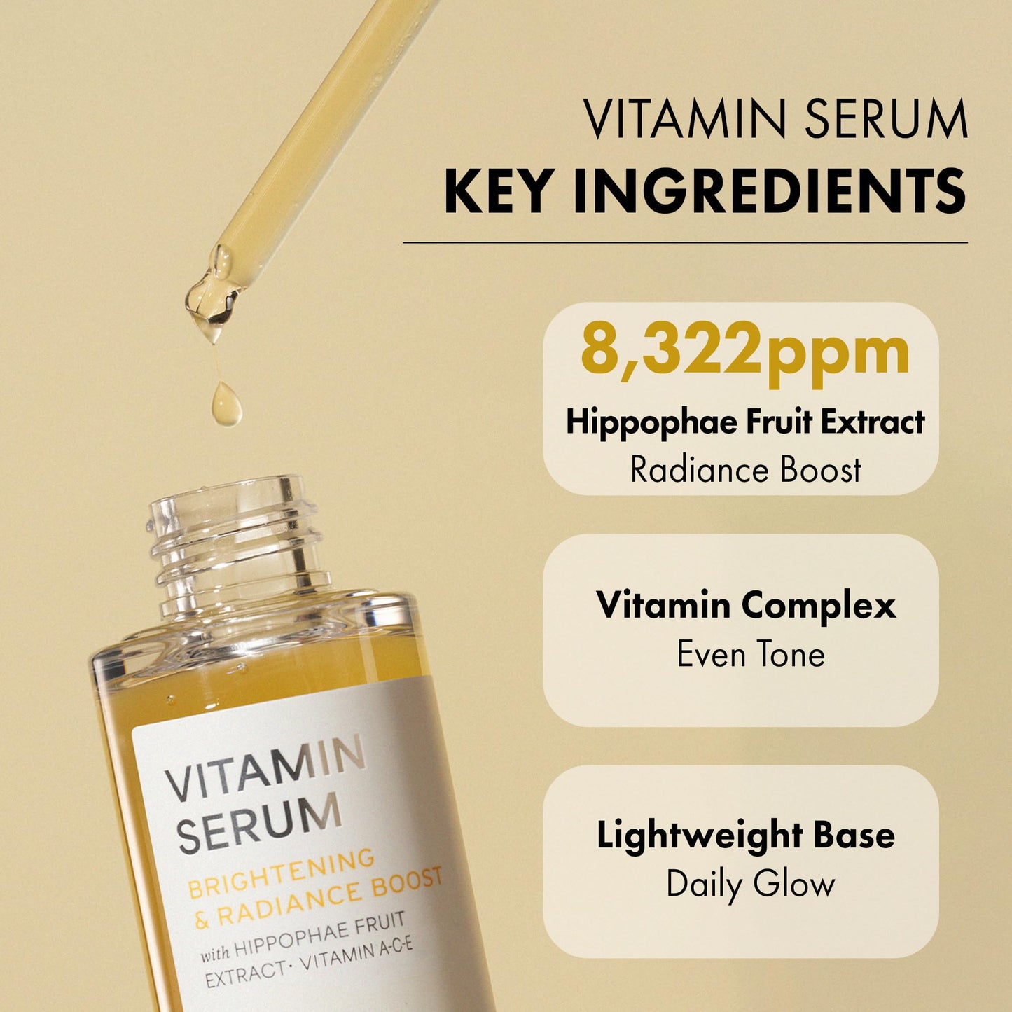 TWENTY KEI Vitamin Serum for Face, Korean Brightening Serum for Dull-Looking Skin, Lightweight Glow Serum for Radiance & Even-Looking Tone, Daily Facial Serum, 2.02 Fl Oz