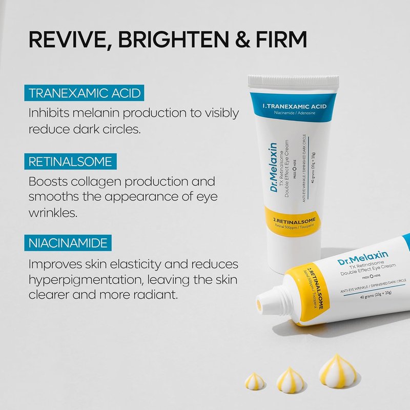 Tranexamic Acid Eye Cream - Dual Action Dark Circle Repair with Adenosine & Niacinamide | 50ml - Korean Skincare