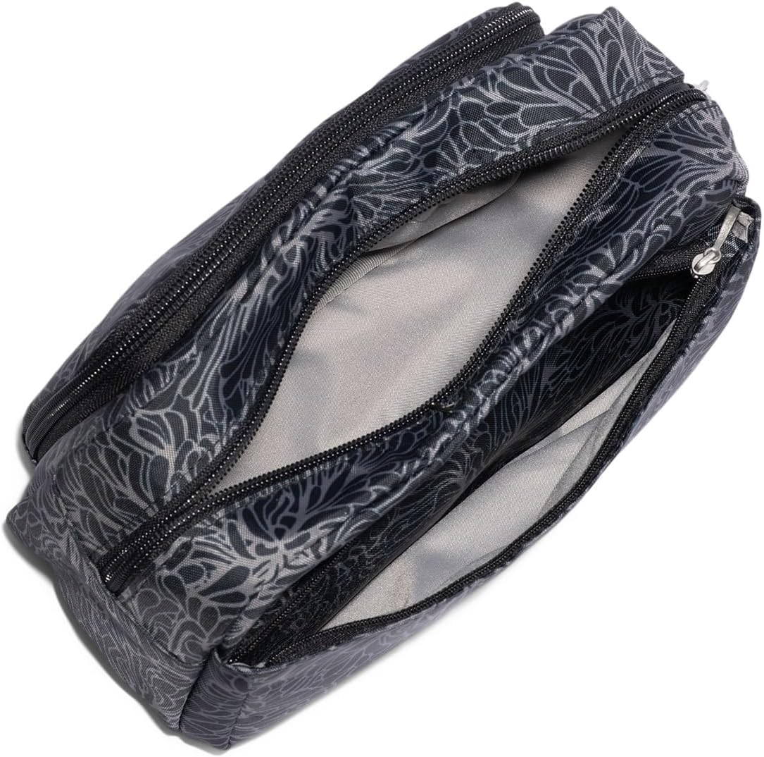 Pocket Cosmetic Makeup Bag - Lightweight Organizer with Brush Holder | 9.4”x5.5”x3.5” Travel Essential