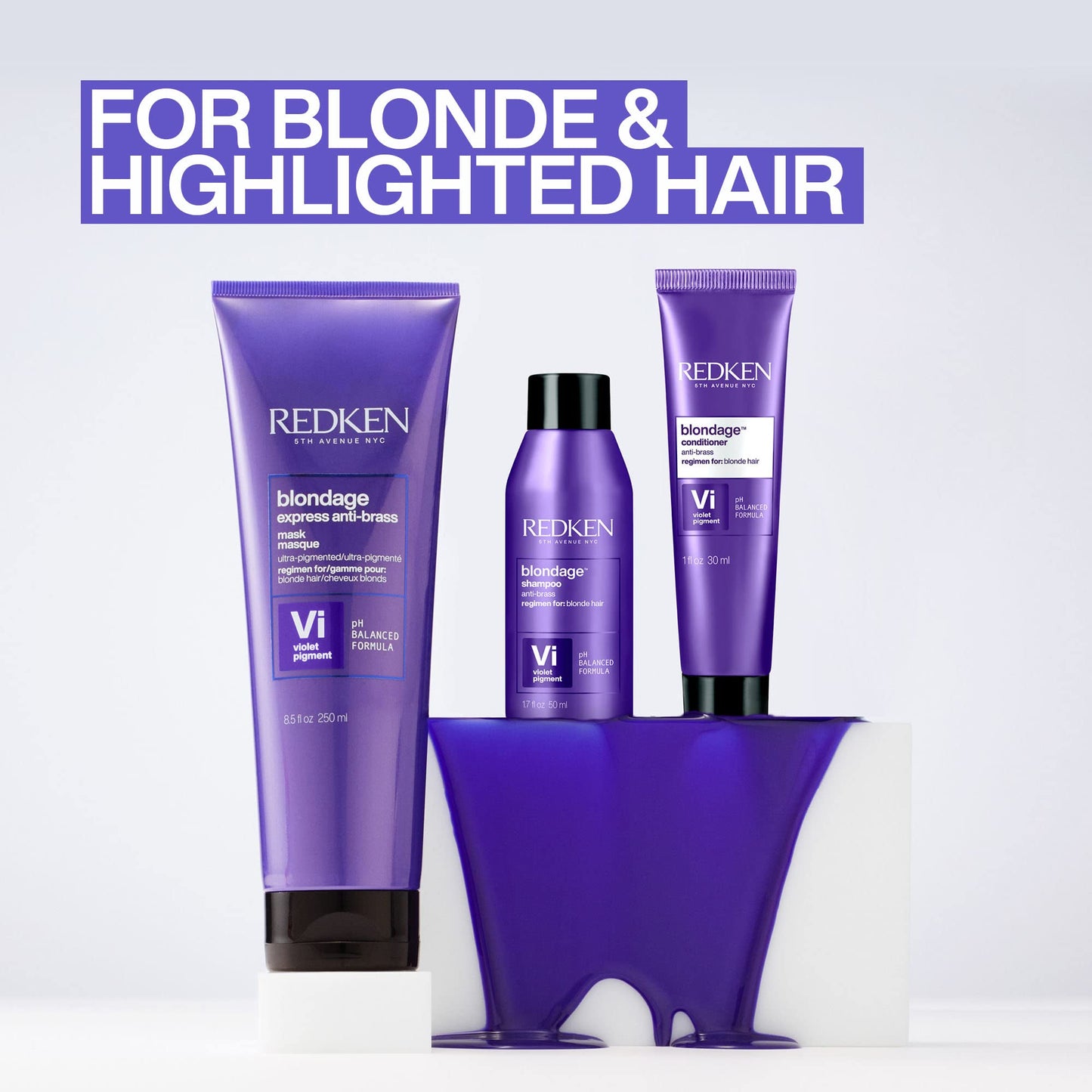Redken 1.7 Fl Oz Color Extend Blondage Purple Depositing Shampoo