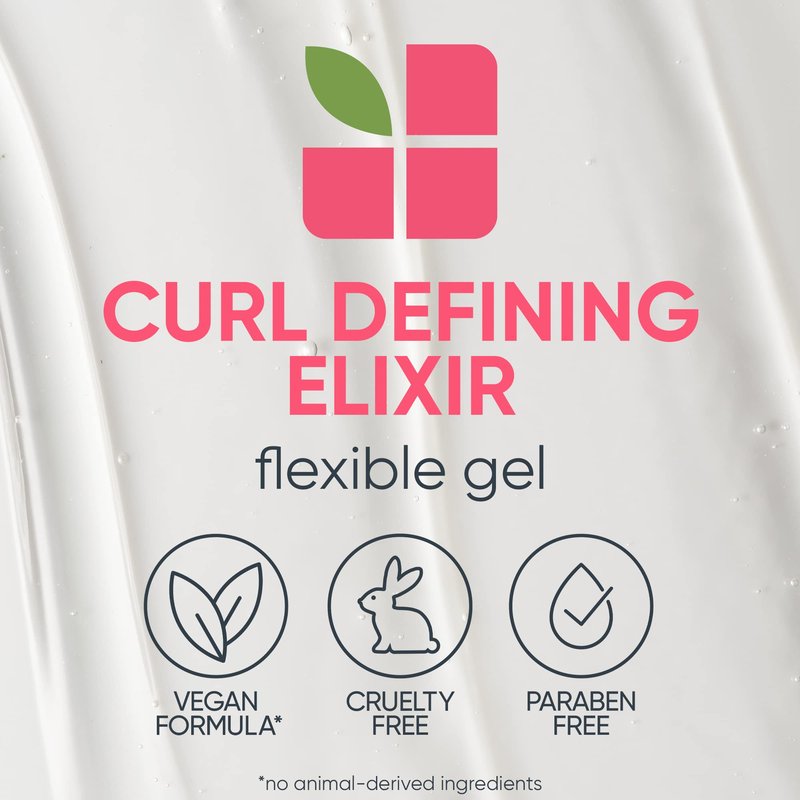 Biolage Styling Curl Defining Elixir - For Frizzy Hair, Natural Movement & Shine Without Stiffness, Paraben-Free, 4.2 Fl Oz