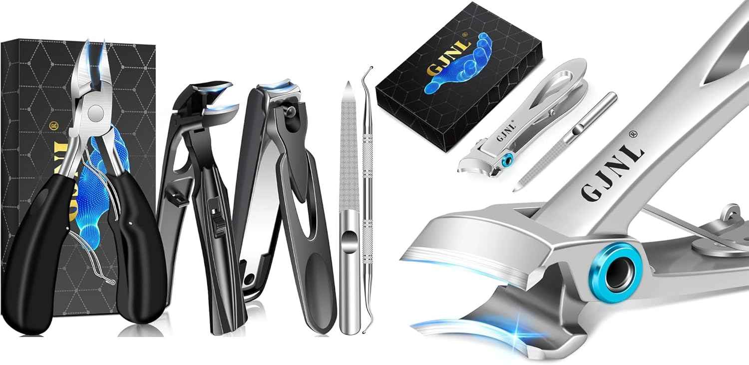 Slanted Toenail Clippers for Seniors - Heavy-Duty Nail Care for Thick Toenails