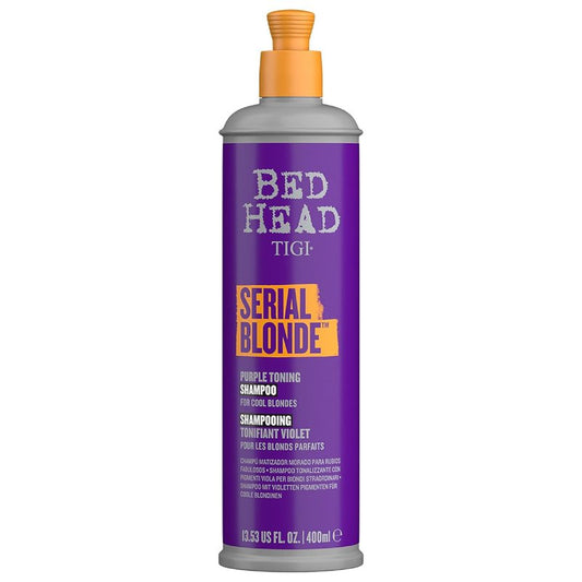 Bed Head by TIGI Purple Toning Shampoo - Neutralizes Brass Tones for Cool Blondes | Sulfate-Free, 13.53 fl oz