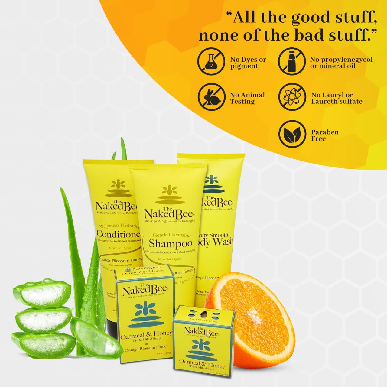 The Naked Bee Orange Blossom Honey Hand and Body Lotion, 6.7oz - 2 Pack