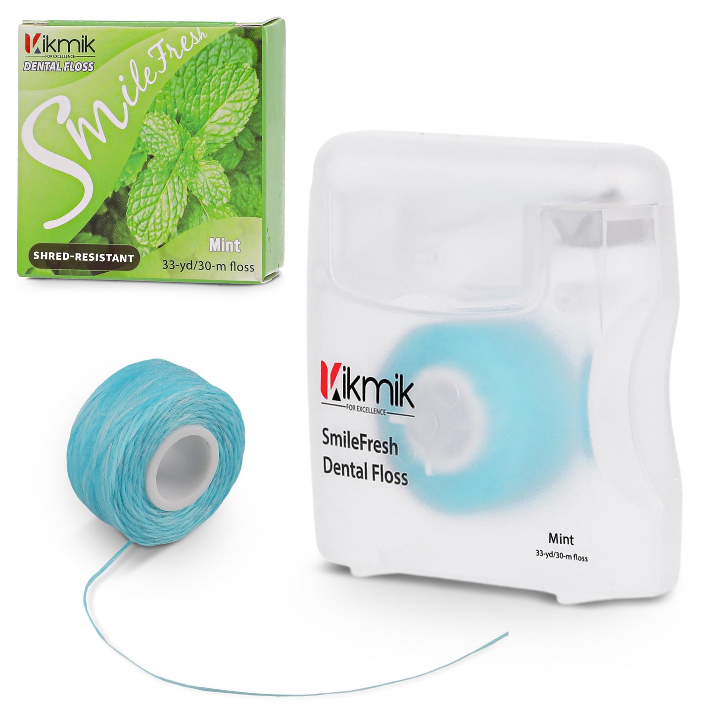 Woven Dental Floss - Mint Dental Floss, Shred Resistant, Extra Wide Woven Floss Dental, Gentle On Gums, 33 Yards - Single Pack