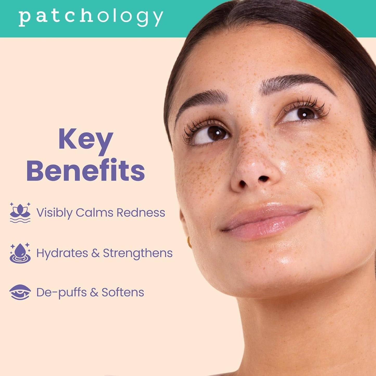Patchology Soothing Eye Gels - Ultra-Soft Hydrogel Undereye Masks with Ectoin & Ceramides | Hydrate & Refresh Tired Eyes (5 Pack)
