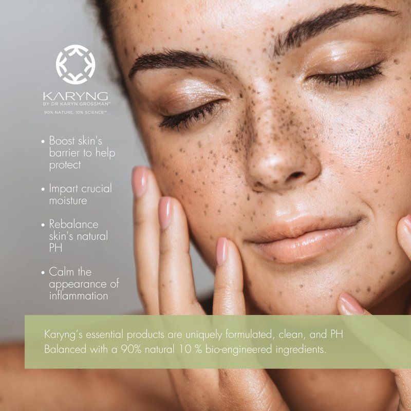 Karyng Replenishing Cleanser, Gentle Hydrating Face Wash with Coconut Oil, Soothing Daily Facial Cleanser for Dry, Sensitive and Mature Skin, Fragrance Free, 3.4 oz
