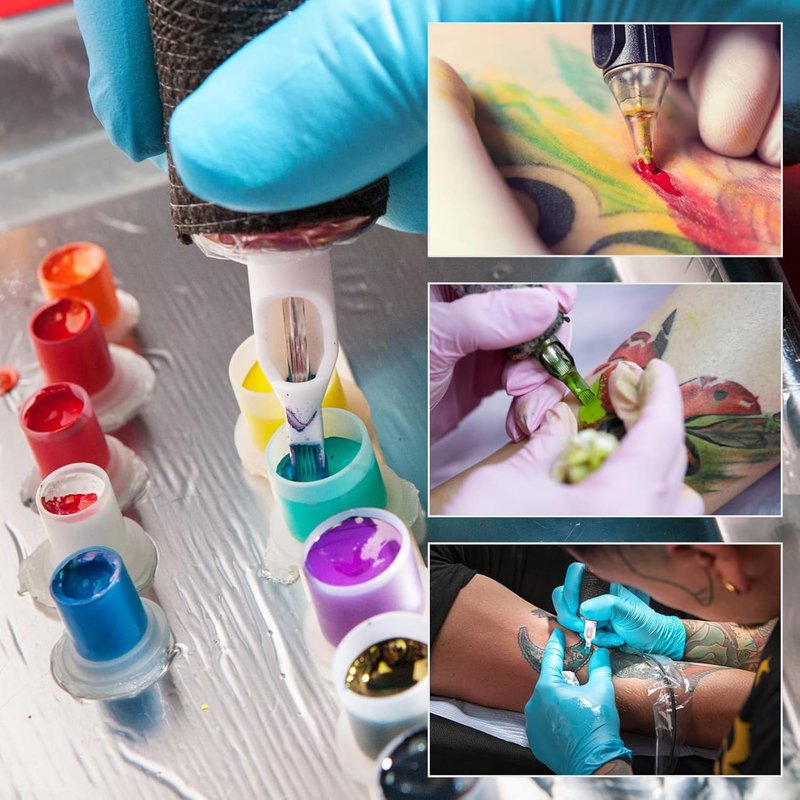Tattoo Ink Caps - Large 17mm Disposable Cups for Microblading | 1000Pcs Tattoo Accessories