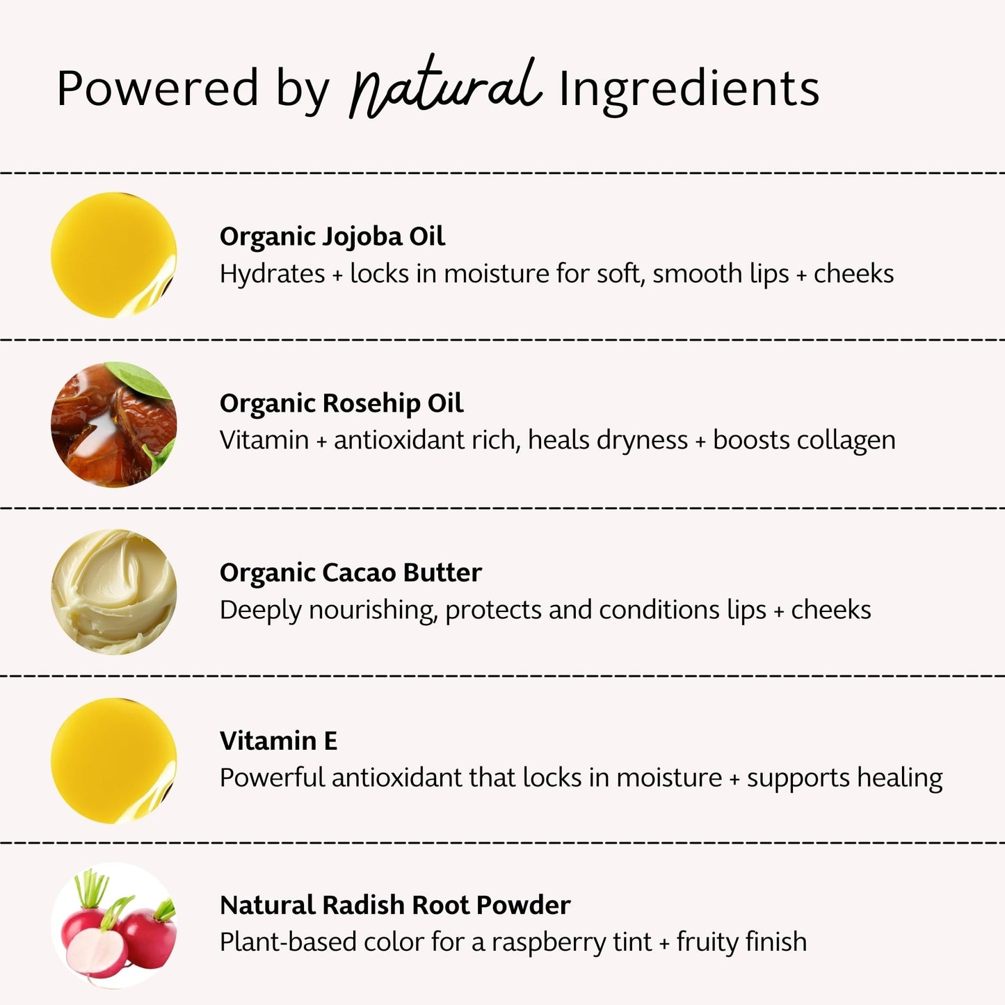 Slo 3-Pack Hydrating Lip Balm - Multi-Use, All Natural Lip Balm and Cheek Tint with Organic Jojoba, Rosehip, Cocoa Butter - Vegan, Cruelty-Free, Paper Packaging - Raspberry + Rosehip (3x0.28oz/8g)