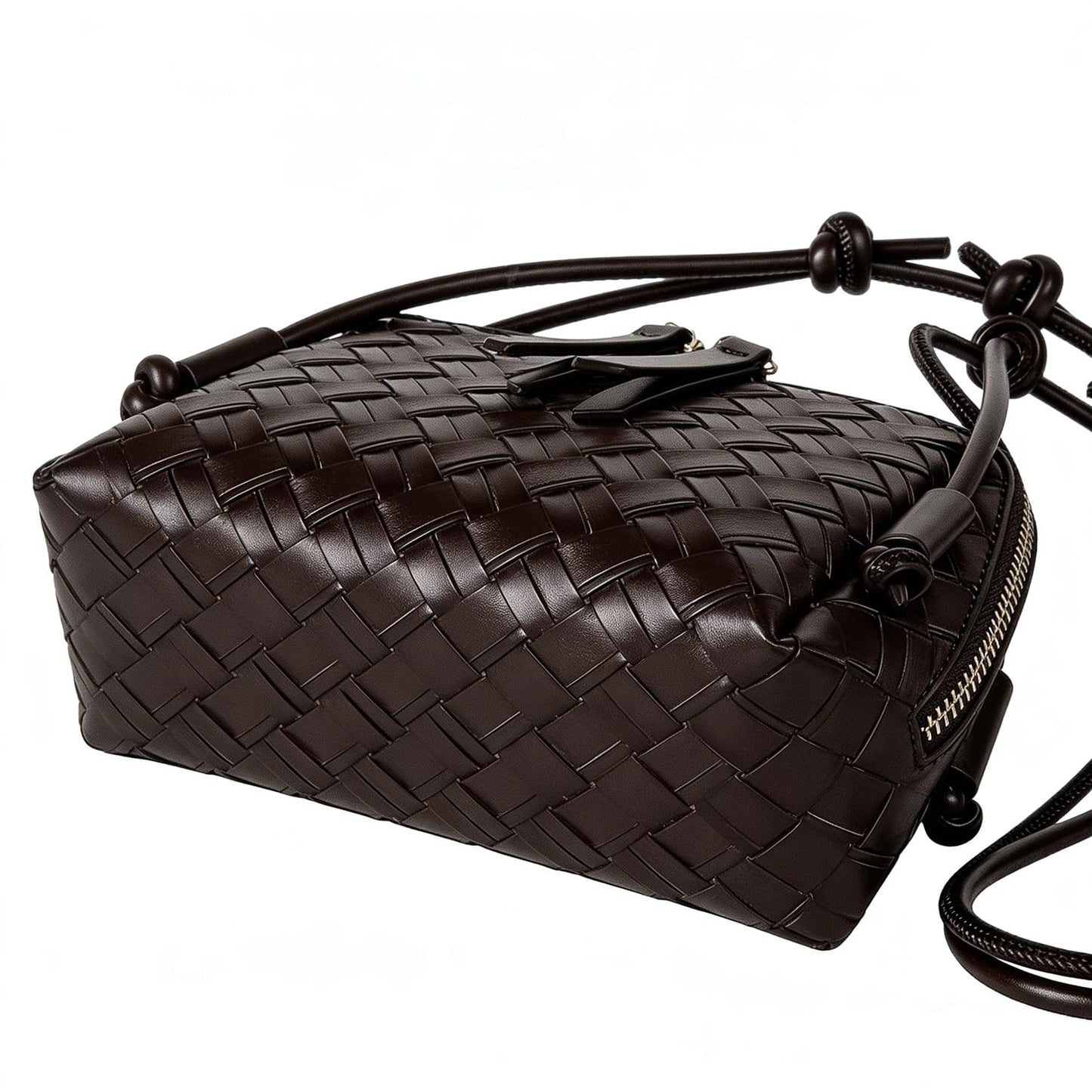 JYG Woven Crossbody Bags for Women PU Leather Handwoven Shoulder Bag Mini Satchel Purses with Adjustable Strap 2026