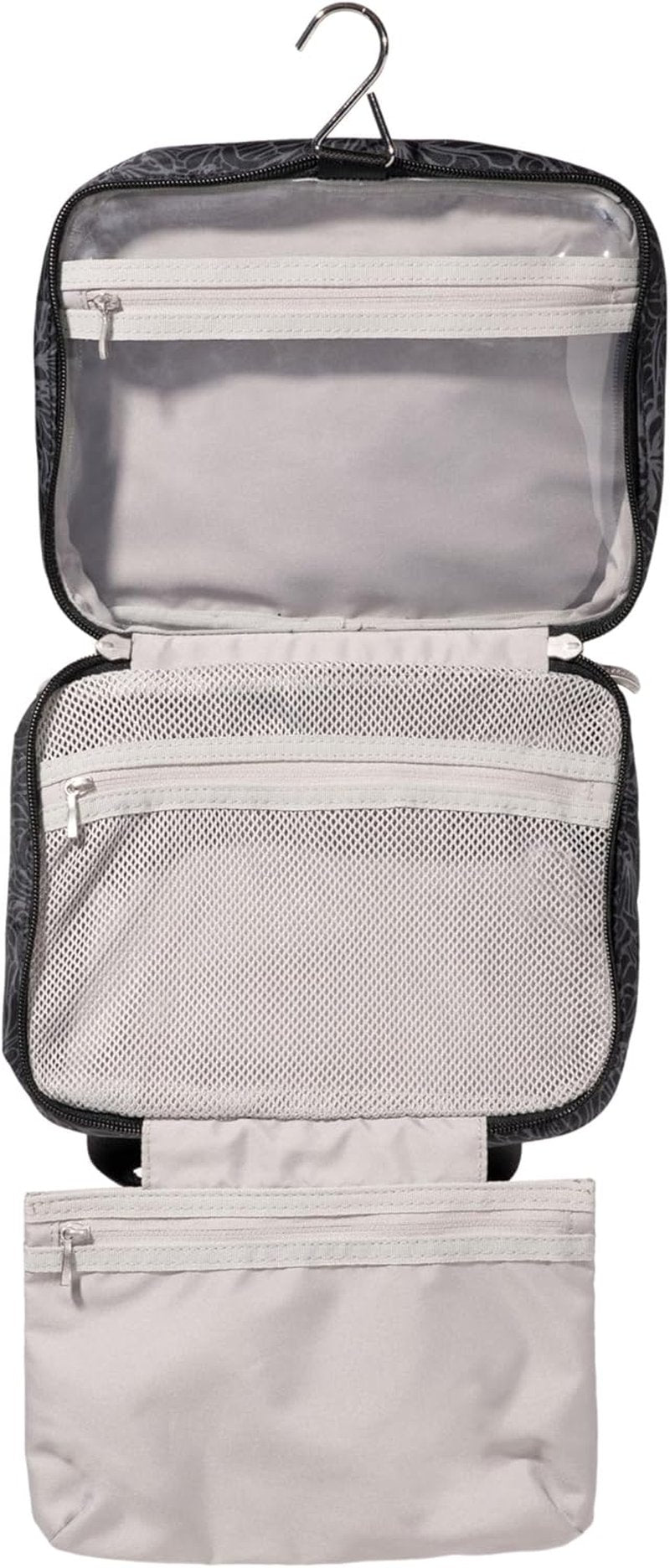 Baggallini Hanging Travel Toiletry Kit - Compact Organizer for Toiletries | Lightweight & Durable