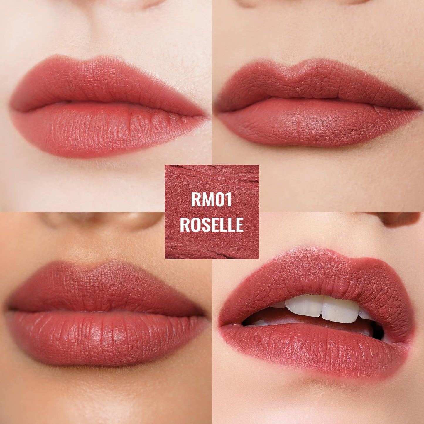 Oulac Nude Matte Lipsticks for Women Set, Silky Velvet Matte Lipstick, Soft Smooth Texture, High Impact Lip Color, Not Dry Lightweight Formula Infused with Vitamin E, Vegan RM02+04+06