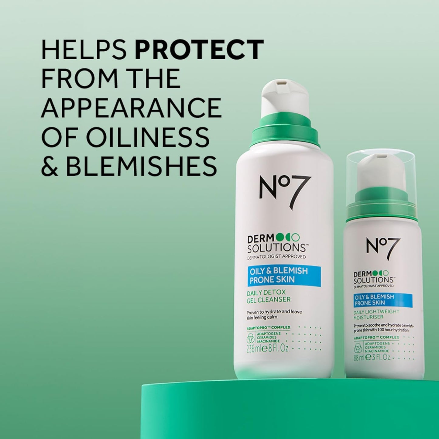 No7 Daily Detox Foaming Face Wash | Gel Cleanser with Ceramides & Niacinamide for Oily Skin - 16 Fl Oz