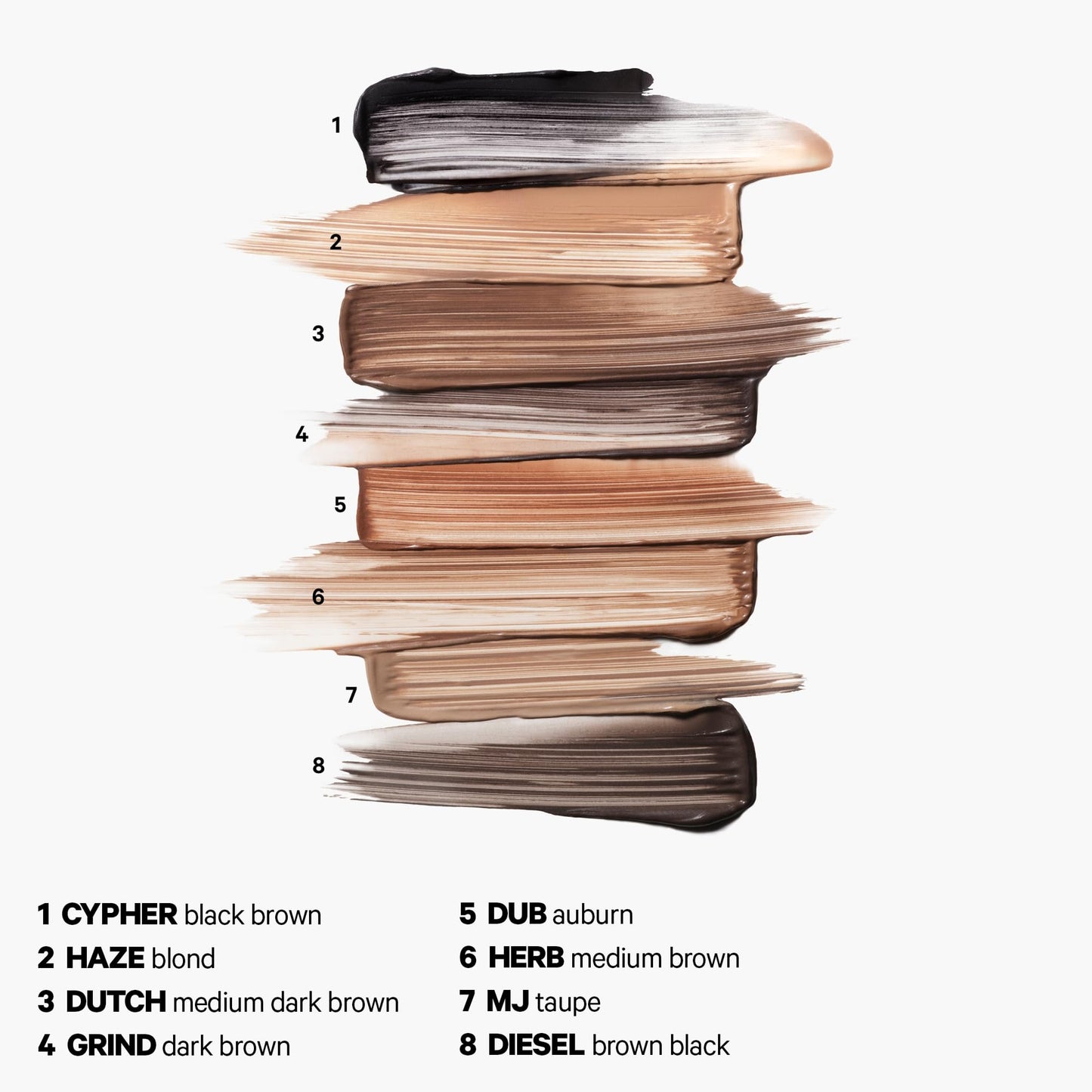 Milk Makeup KUSH Fiber Brow Gel – Tinted Gel Fluffs, Fills + Holds Eyebrows for a Fuller, Natural Look – Conditioning, Vegan Formula – Herb (Medium Brown), 0.15 oz