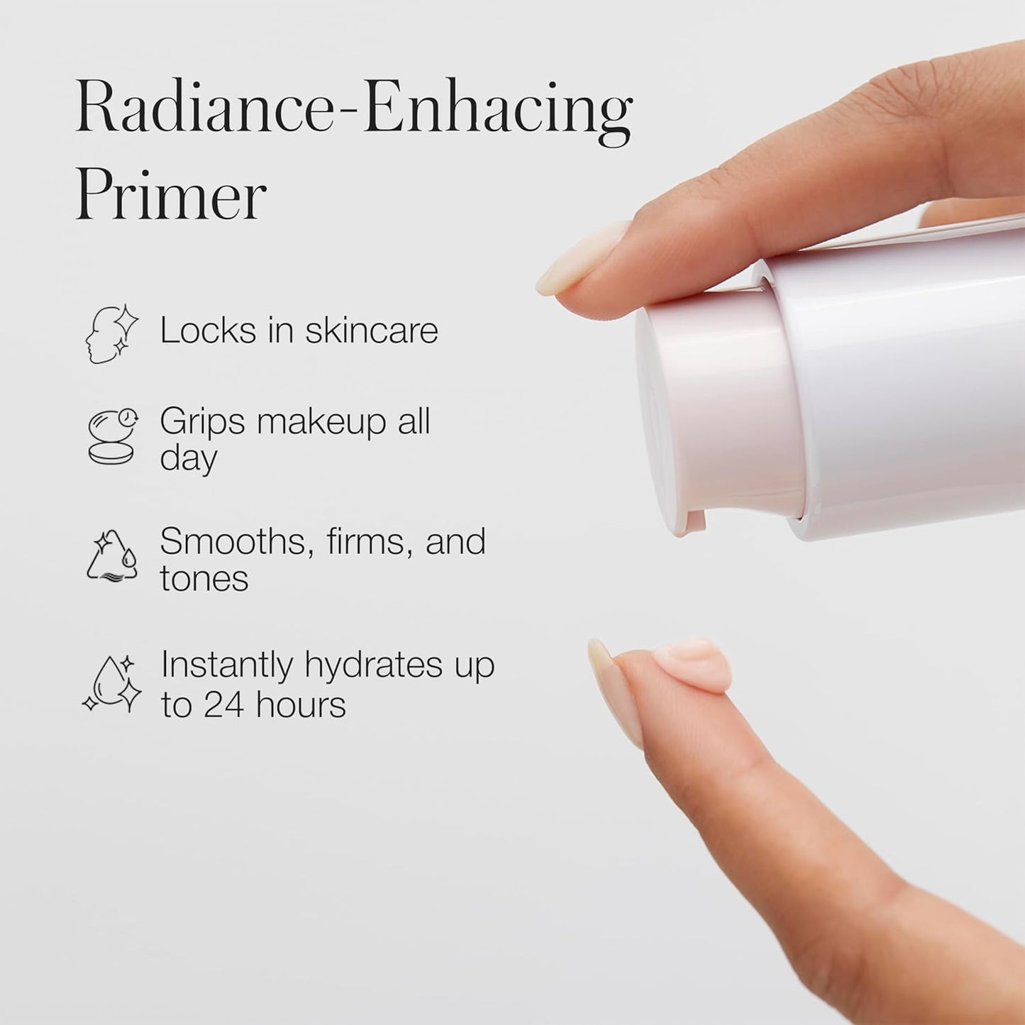 RMS Beauty Radiance Locking Primer - Lightweight Illuminating Makeup Base | Hydrating Oil-Free Formula, 1 oz