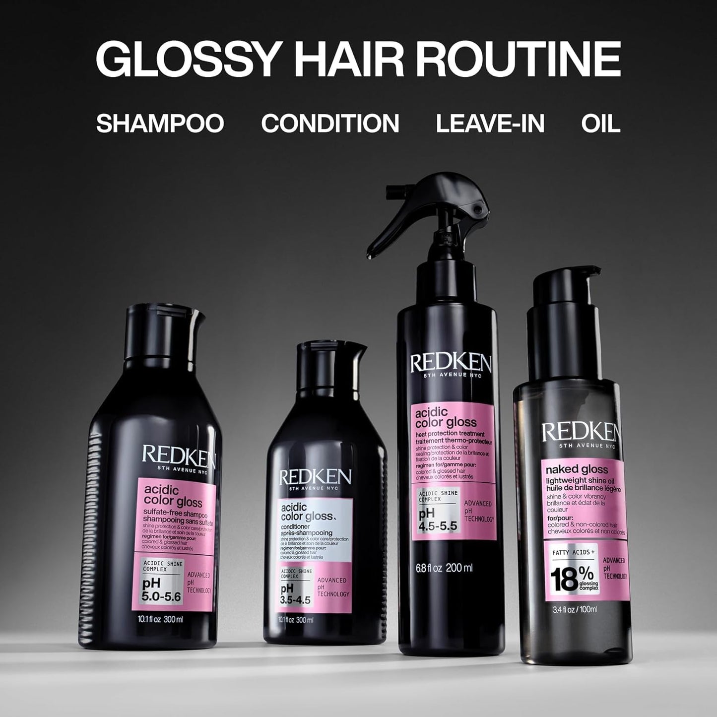 Redken Acidic Color Gloss Shampoo - Sulfate-Free Color Protection & Shine for Color-Treated Hair