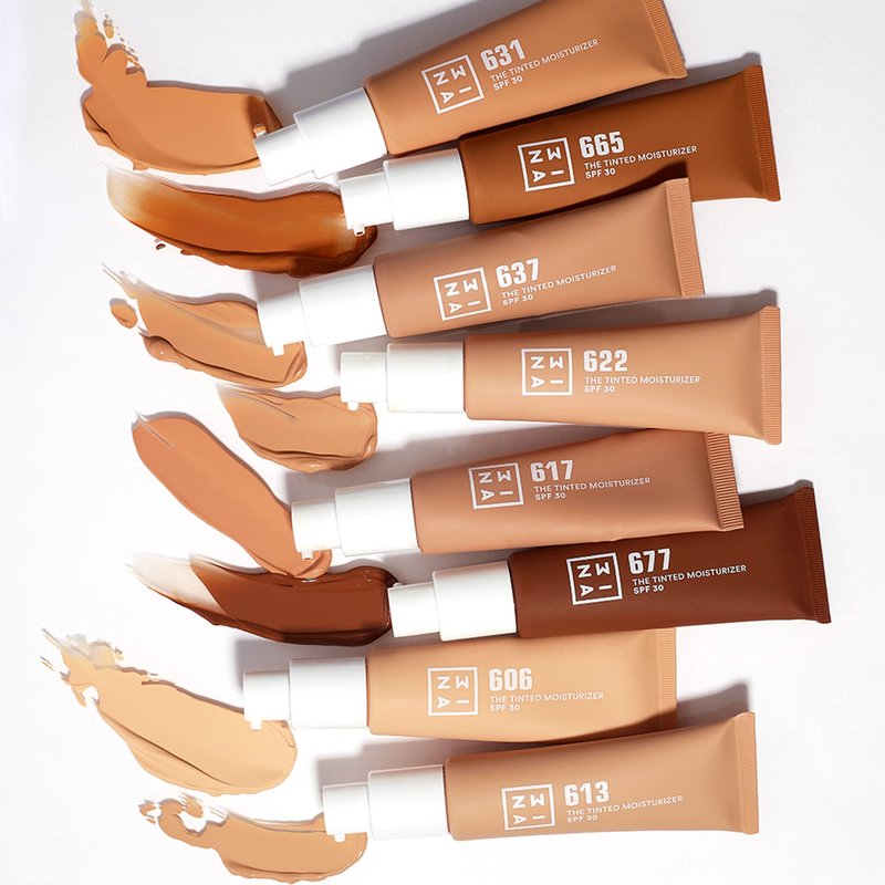 3INA The Tinted Moisturizer SPF 30 – Tinted Face Moisturizer for Women with Hyaluronic Acid – Light to Medium Coverage Foundation – 613 – 1.01 oz