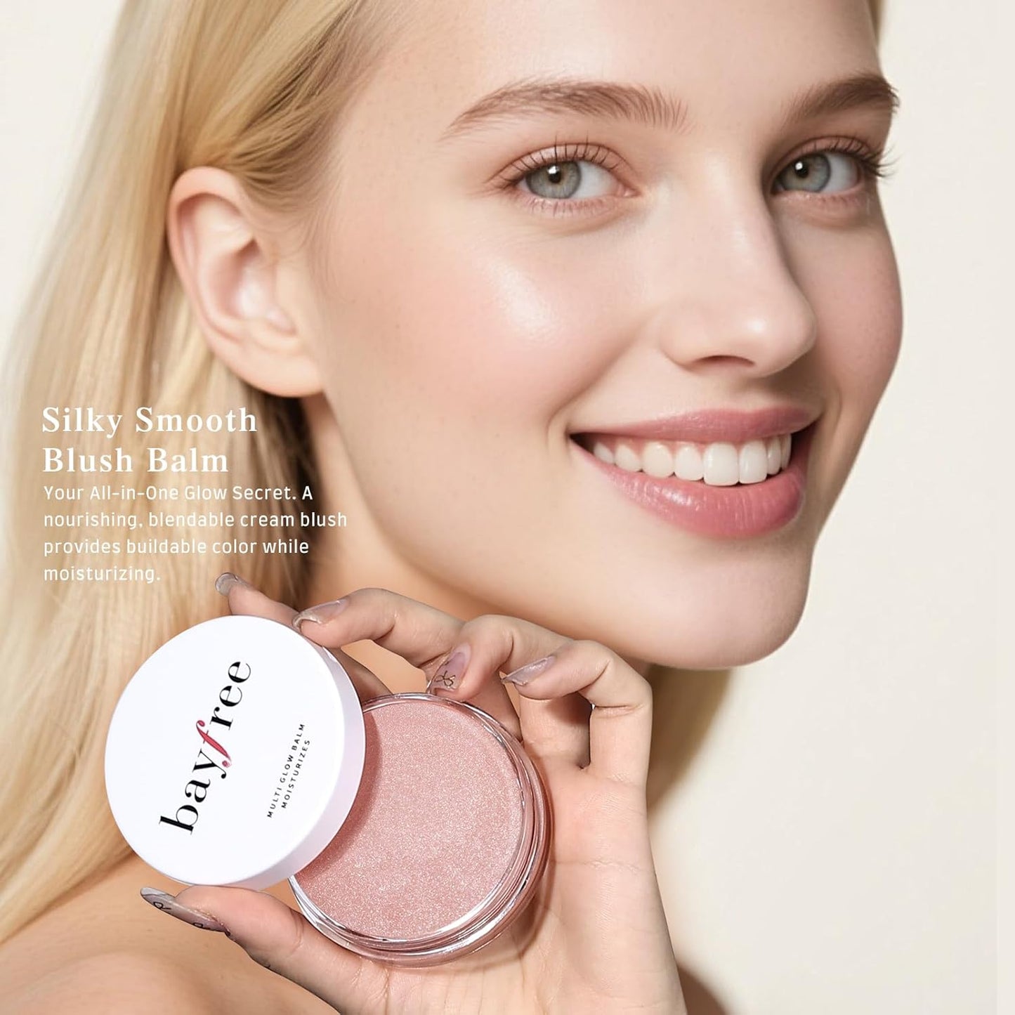 Multi Glow Balm - Cream Blush for Cheeks | Hydrating, Lightweight & Blendable Color, 0.63 Oz
