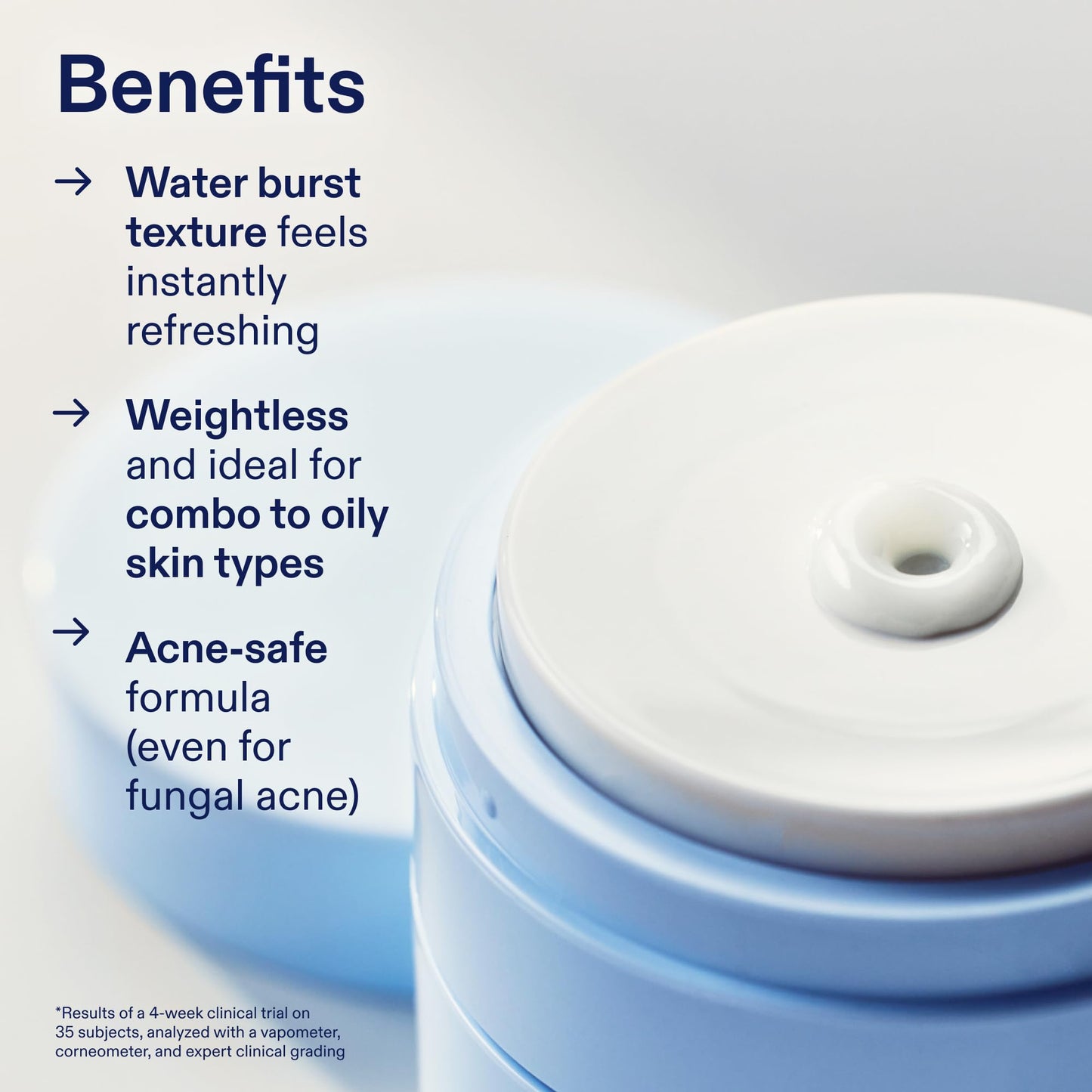 Skinfix Barrier Balancing Water Cream Mini - 0.5 oz - Weightless Moisturizer with Hyaluronic Acid & Niacinamide - Combo + Oily Skin - Acne-Safe, Non-Comedogenic, Fragrance Free, Vegan, Cruelty Free