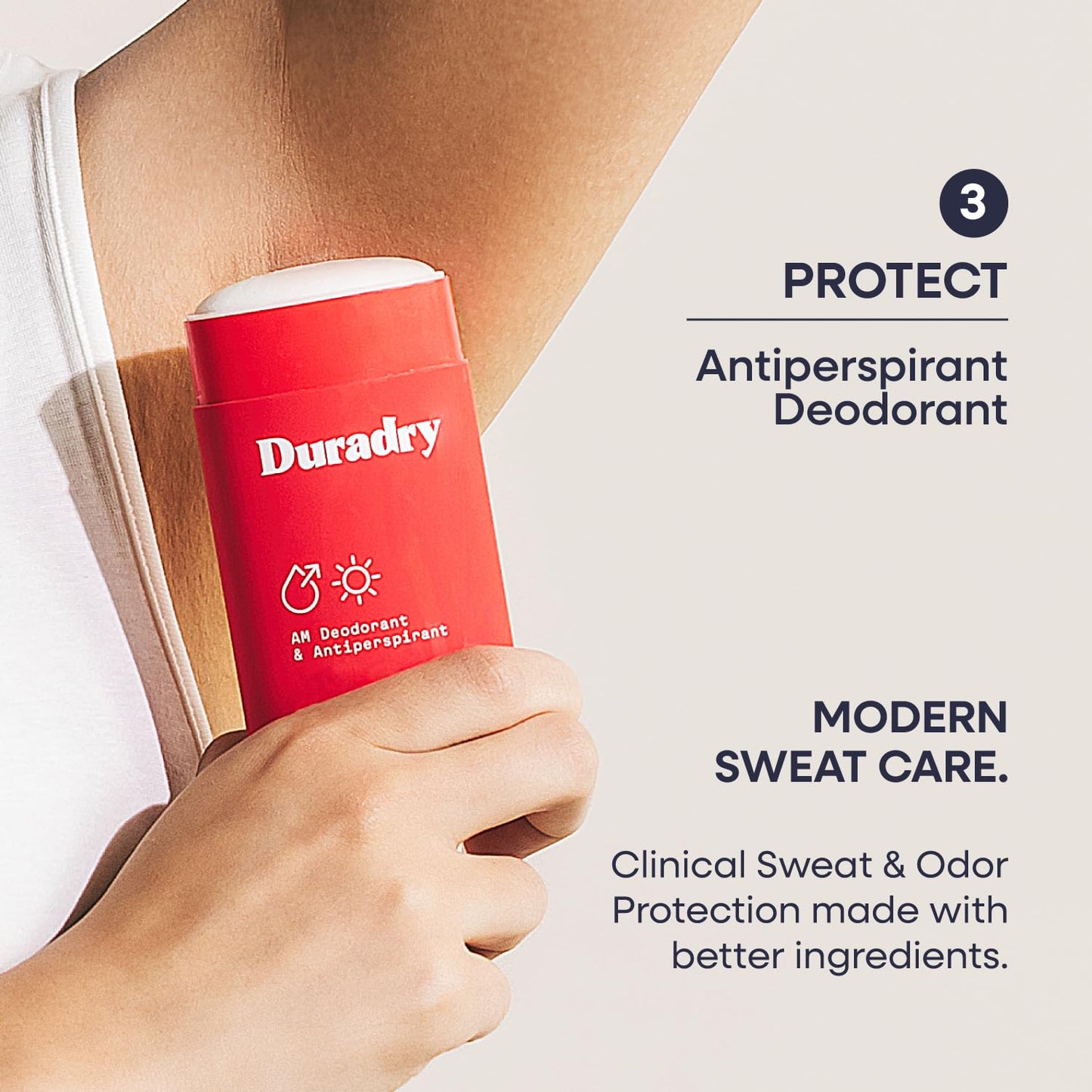 Duradry Sweat Control Trio – 3 Step System formulated to fight Excessive Underarm Sweating, Hyperhidrosis, Block Sweat & Odor - Stick, Sweat Minimizing Gel, Body Wash – Clear Sky