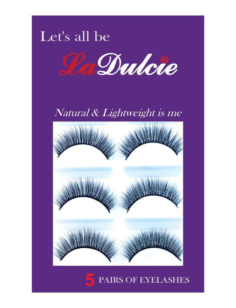 LaDulcie Wispy Lightweight & Comfortable, making your eyes shine. Tapered End Technology, Reusable, Cruelty-Free, Contact Lens Friendly, 5pairs/box (Wispy-314)
