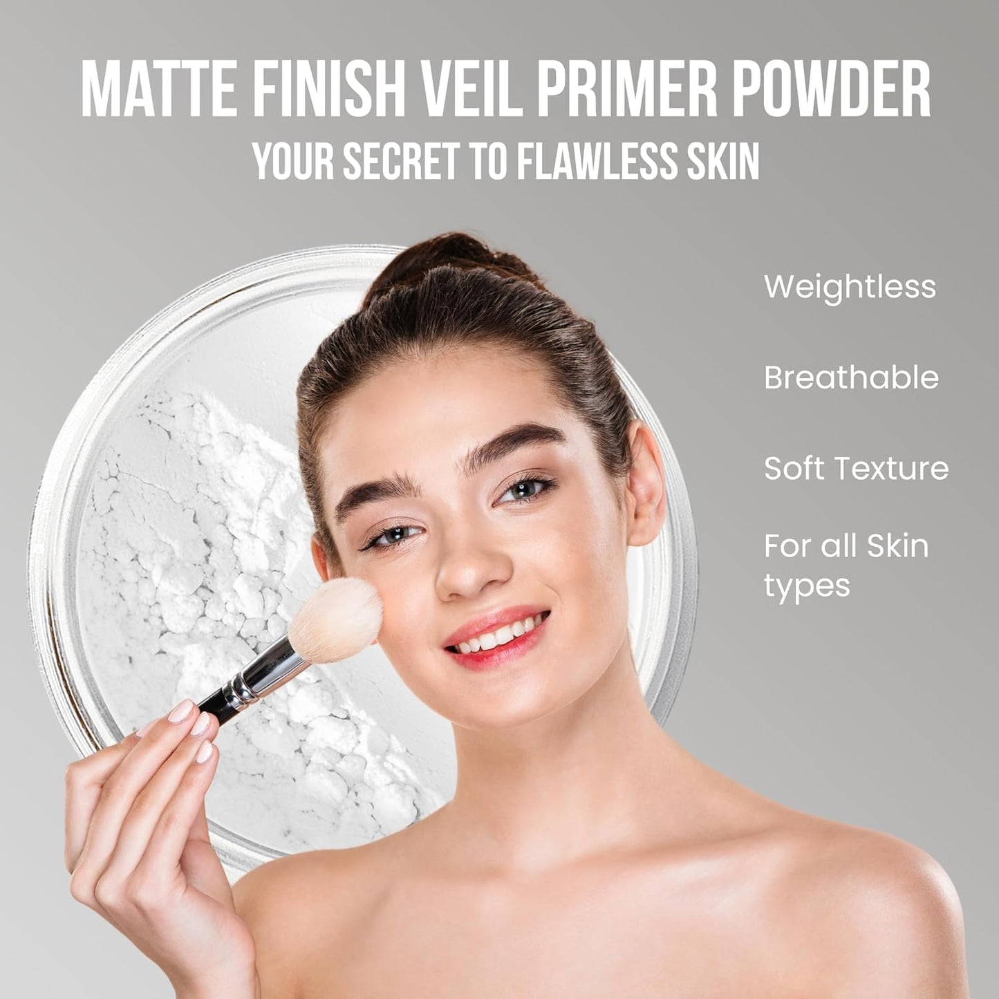 STARTER SET Mineral Makeup Kit Bare Skin Sheer Powder Matte Foundation Blush Bronzer Illuminating Veil