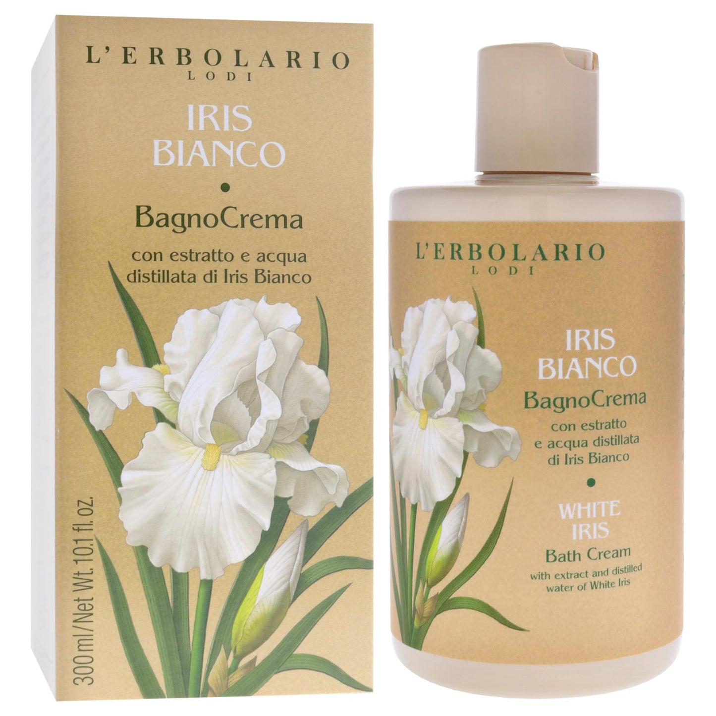 Bath Cream - White Iris by LErbolario for Unisex - 10.1 oz Body Cream