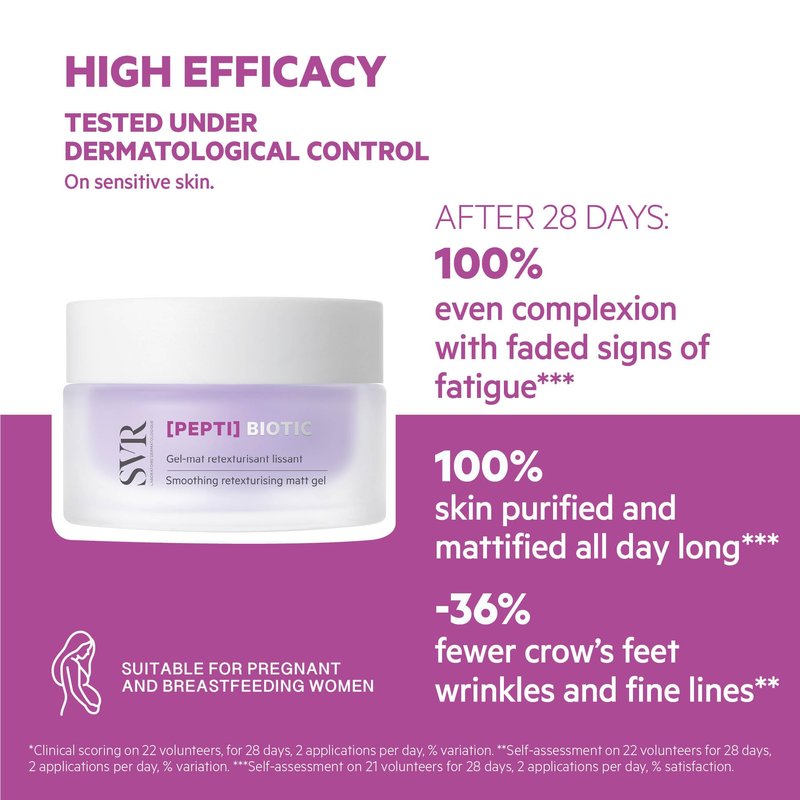 SVR PEPTI Biotic. Face & Neck Moisturizer With Vitamin C, Hyaluronic Acid & Peptides. Stimulates Collagen Production, Reduces the Appearance Of Fine Lines And Wrinkles, 1.7 fl.oz