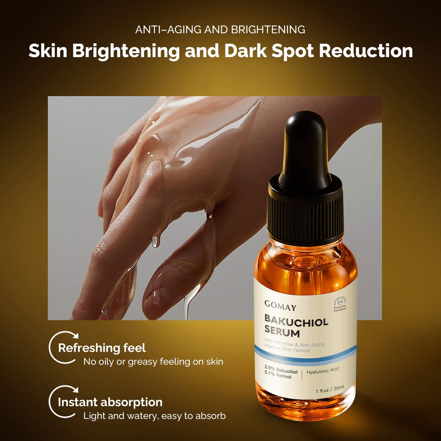 Bakuchiol Complex - Retinol Alternative & Skin Hydration, 1 Fl.Oz
